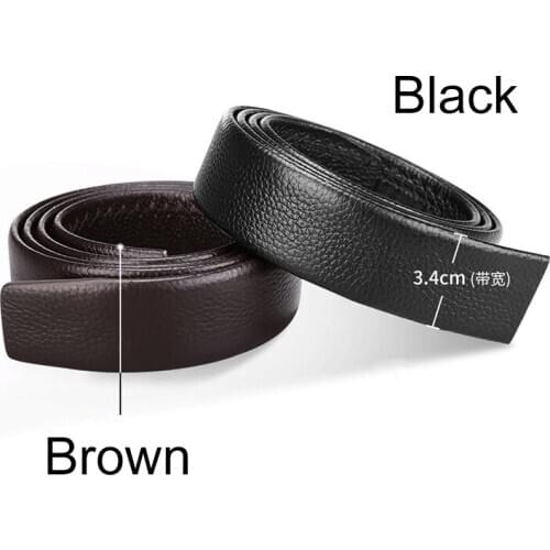 First Cow Leather Belt Automatic buckle Top Layer Leather Pant Belt Head Full Grain Cow Leather Belts Business Mens Accessories