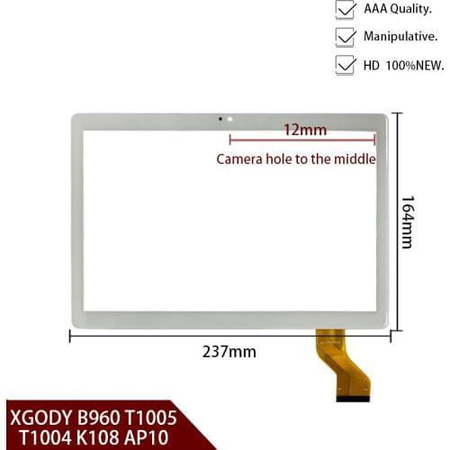10.1 inch For XGODY B960 T1005 T1004 K108 AP10 3g 4g Android 6.0 tablet pc touch Screen Touch Panel Digitizer glass sensor