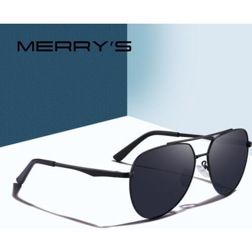 MERRYS DESIGN Men Classic Pilot Sunglasses Aviation Frame HD Polarized Sun glasses For Men Driving UV400 Protection S'8316