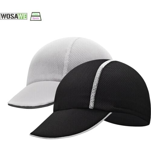 WOSAWE Men Women Reflective Cycling Cap Summer Breathable Running Fishing Hiking Motocycle Head Hat MTB Bike Cycling Headwear