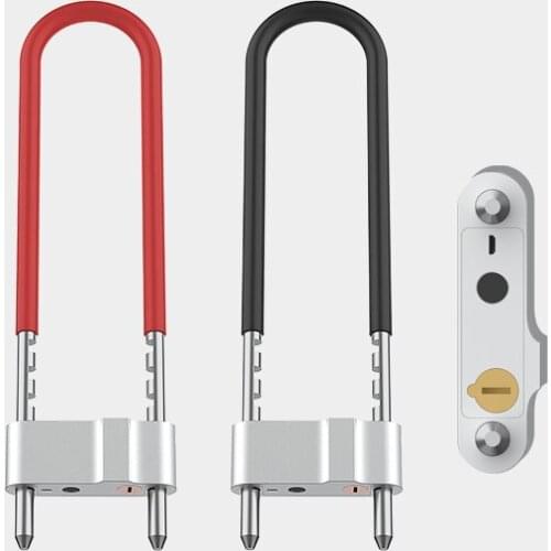 Smart Fingerprint U-lock AL Alloy Waterproof Bluetooth Wireless Smart Lock Glass Door Padlock Anti-theft Motorcycle U Lock Hot