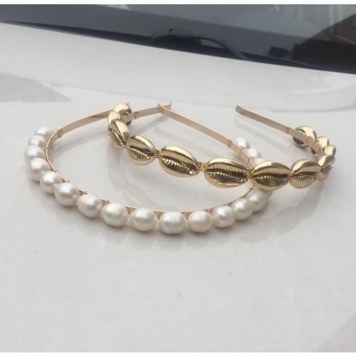 Barette jaune cheveux hair clips natural freshwater pearl headband bridal accessories bijoux cheveux headpiece