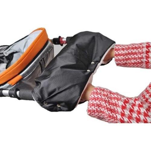 Russia Winter Baby Stroller Gloves Anti-freeze Stroller Accessories Poussette Baby Buggy Warm Carriage Gloves Cart Muff