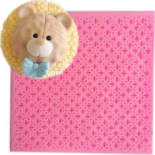 10cm Silicone Mould Fondant Silicone Moulds For Cake Decorating Tool Soap Mold Candle Moulds Flowers Silicone Lace Mat Cake Tool