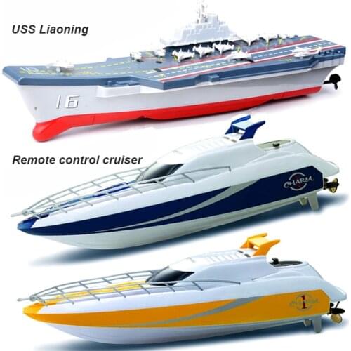 2.4G Wireless Remote Control Boat Hovercraft Electric Mini Aircraft Carrier Cruiser For Pools And Lake Kids Water Toy Xmas Gifts