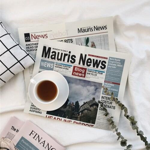 2Pcs/lot Nostalgic English Newspaper Vintage Style Photography Background Props Shooting Decoration for Cosmetic Food Jewelry