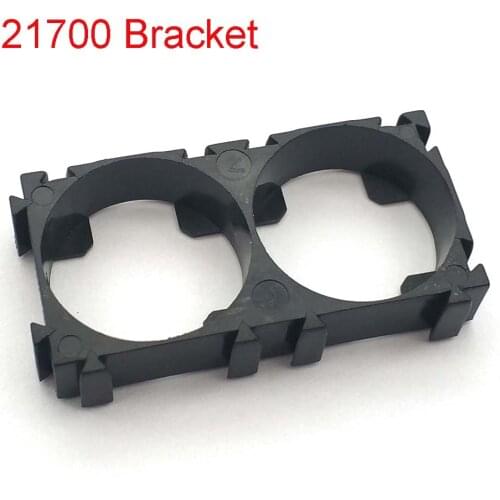 21700 2x Battery Holder Bracket Cell Safety Anti Vibration Plastic Brackets for 21700 Batteries Diameter 21.2mm Hole Pitch 23