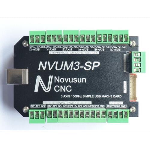 3 Axis 100KHz three Axis Stepper Motor Driver Breakout Board USB MACH3 USBCNC Interface Board for CNC Engraving Machine