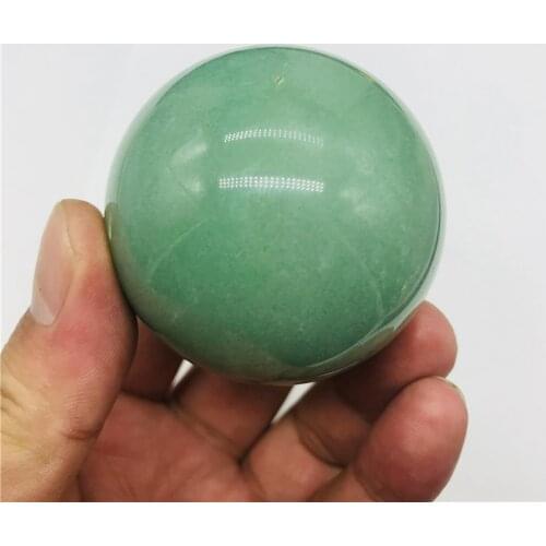 5cm Natural green jade quartz crystal ball healing 1pcs