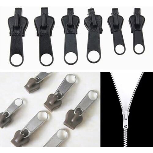 6Pcs Universal Instant Fix Zipper Repair Kit Replacement Zip Slider Teeth Rescue New Design Zippers Sewing Clothes DIY Handcraft