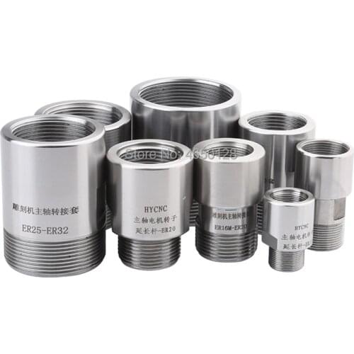 Adapter er11 er16 er20 er25 er32 Extension rod spindle motor Rotor engraving machine spindle motor shaft sleeve