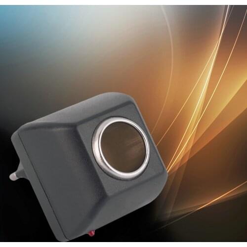 AC adapter with car socket auto charger EU plug 220V AC to 12V DC use for car electronic devices use at home