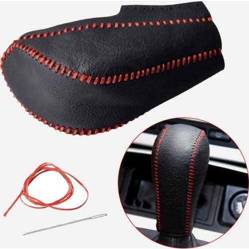 Accessories For BMW E60 E90 Car Gear Shift Knob Cover Leather for BMW E60 E90 X3 X5 Z4 6 Series Accessories Gear Shift Collars