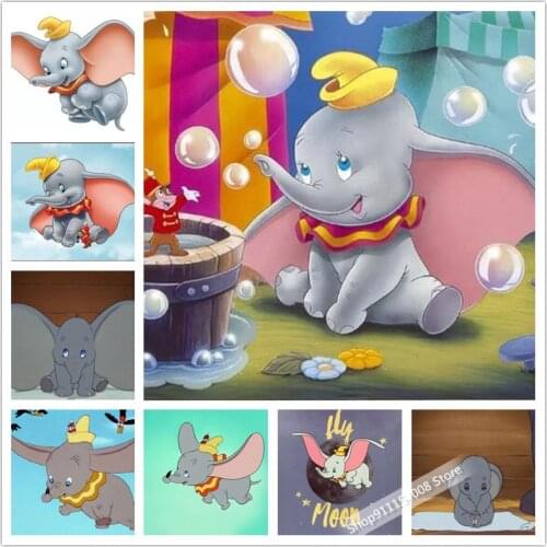 Full Square DIY Drill Embroide 5D Diamond Painting"Cartoon characters Disney Dumbo " Embroidery Cross Stitch Mosaic Home Decor