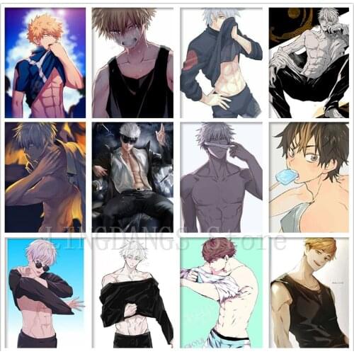 5D DIY Diamond Painting Anime My Hero Academia Abdominal Muscles Boys Cartoon Diamond Mosaic Embroidery Cross Stitch Home Decor