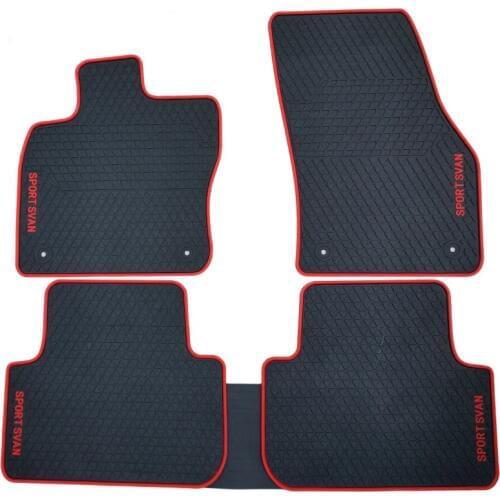 Car Floor Mats for VW GOLF7 SPORT SVAN Special Free Shipping No Odor Rubber Waterproof Rugs Non Slip Easy Clean Latex