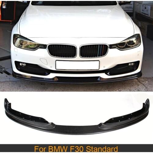 Car Front Bumper Lip Spoiler for BMW F30 Standard 2012 - 2015 316i 320i 328i 335i 318d Carbon Fiber Front Bumper Lip Apron