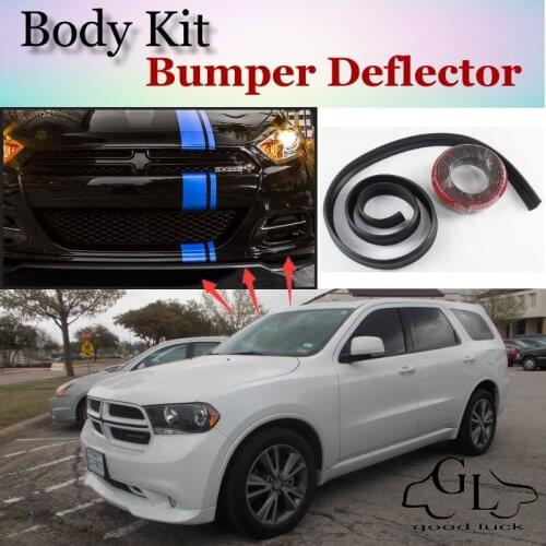 Bumper Lip Deflector Lips For Dodge Durango MK3 2011~2015 Front Spoiler Skirt For TG Friends Car Tuning View / Body Kit / Strip