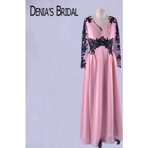 DENIA'S BRIDAL Womens Evening Chiffon Dresses