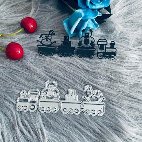 Baby toy train Trojan Horse Metal Cutting Dies DIY Scrapbook Paper Cards Embossed Decorative Craft Die Cut handmade craft