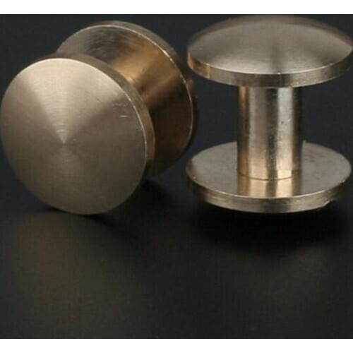 Arc Style Brass Set Screw Rivet Wallet Bag Belt Leather Craft DIY Handmade Garment Hardware Part Fastener