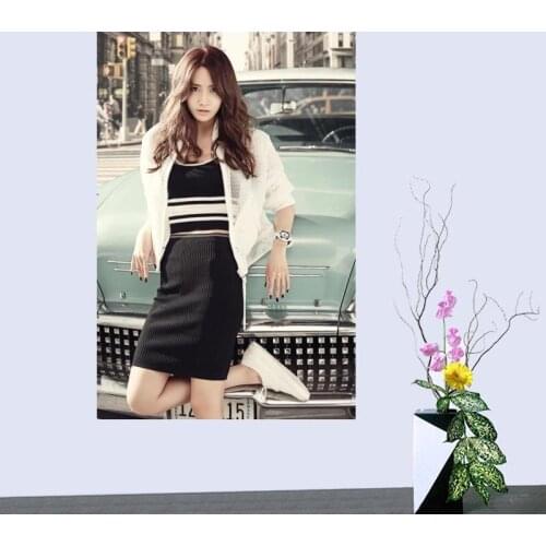 Custom Lim Yoon A Cloth Silk Fabric poster Home Decoration Wall Art New arrival Cloth Silk Fabric wall poster print