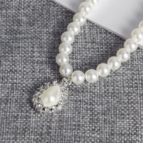 Jewelry Sets for Women Women Jewelry Bride Pearl Neck Necklace Set Earrings Pendant Necklace Hook Earrings Jewelry Set