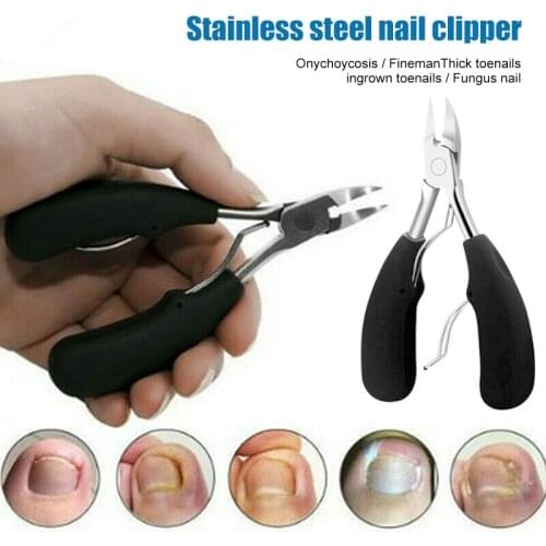 Nail Clippers for Thick or Ingrown Nails Toenail Fingernails Stainless Steel Scissors SANA889