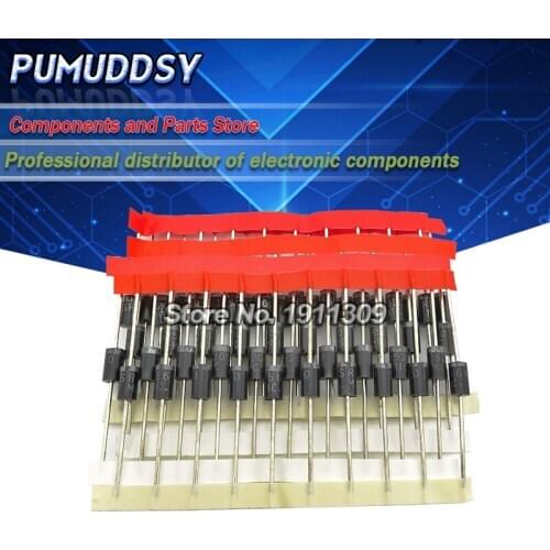 Kit 50PCS=5values*10PCS Schottky Diode Assorted Kit SR3100 SR3200 hjxrhgal SR5100 SR5200 SR560 each 10PCS