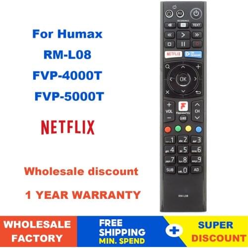 New Original RM-L08 For Humax FVP-4000T FVP-5000T Freeview Play HD TV Remote Control RC025SR
