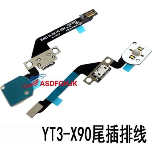 Original FOR Lenovo YT3-X90F YT3-X90L tail plug cable USB charging interface power supply key small board fully tested