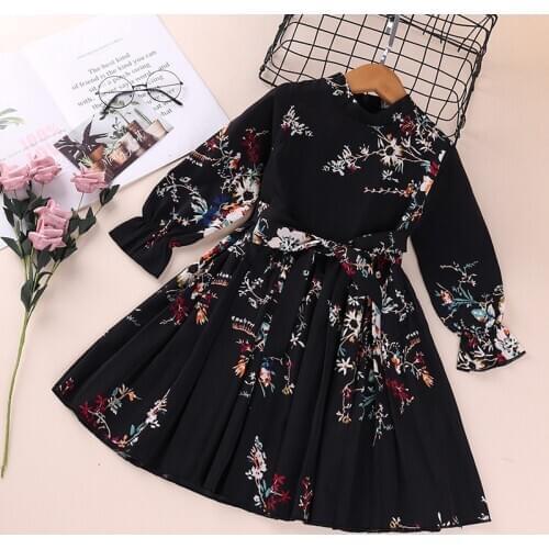 Girls' dresses 2021 new childrens clothing 3-8 years old childrens comfortable childrens princess dress