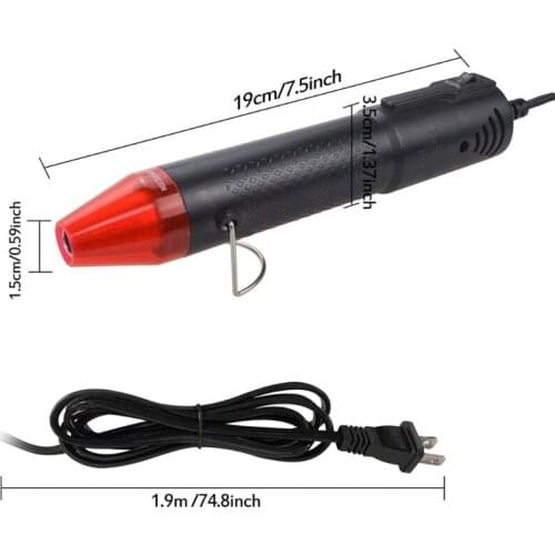 Protable Heat Guns Hot Air Guns Resin Crafts Heat Shrink Wrapping Tools Resin Remove Air Bubbles Embossing Heat Tools