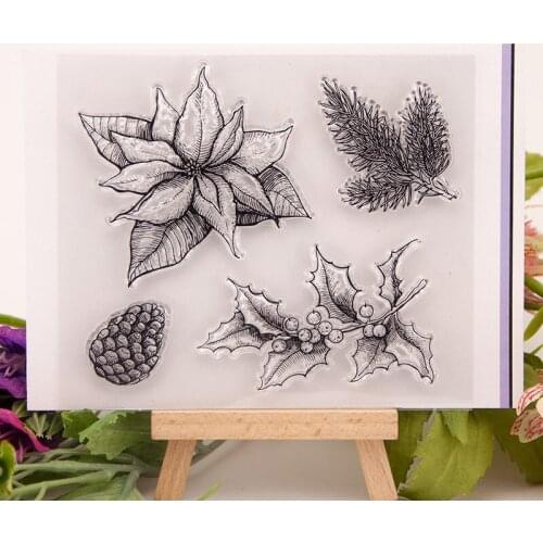 Clear Silione Stamps Make Cards 2020 Scrapbook Craft T1174 Leaves