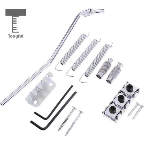 Tooyful Guitar Replacement Locking Nut with Whammy Bar Set for Tremolo Bridge Accessory