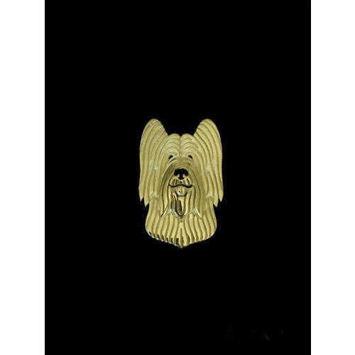 High quality cute trendy Briard (cropped ears) dog brooches and pins men brooches fashion jewelry