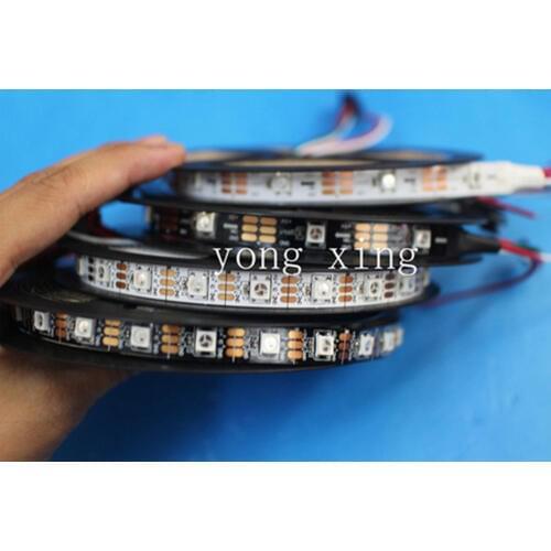 WS2812B 5050 RGB LED Strip 5M 150 300 Leds 144 30LED/M Individual Addressable 5V Strip WS 2812B 5V led strip