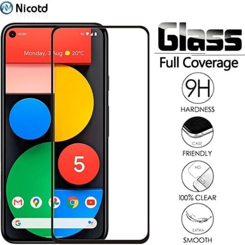 1-3Pcs Full Glue Tempered Glass For Google Pixel 5 GD1YQ GTT9Q 9H Screen Protector Protetive Glass Film For Pixel 5 Full Cover