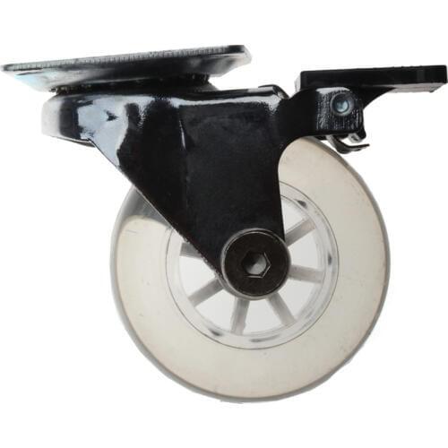 1pcs 2 Inch Home Office Chair Swivel Plate Wheels 40kg Replacement Universal Mute Casters Furniture With Brake Casters