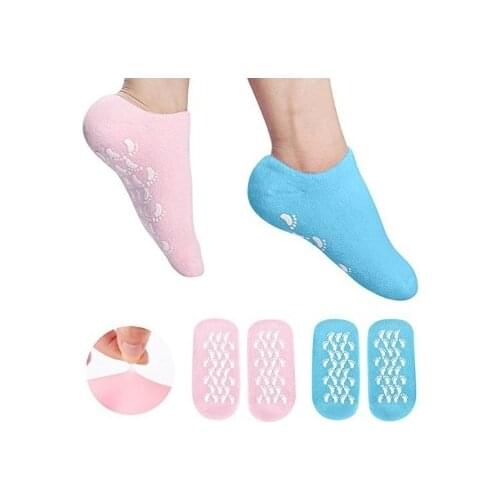 10pcs/5 Pairs Moisturizing Gel Socks Repair Dry Cracked Skins Feet Mask foot Spa Sock