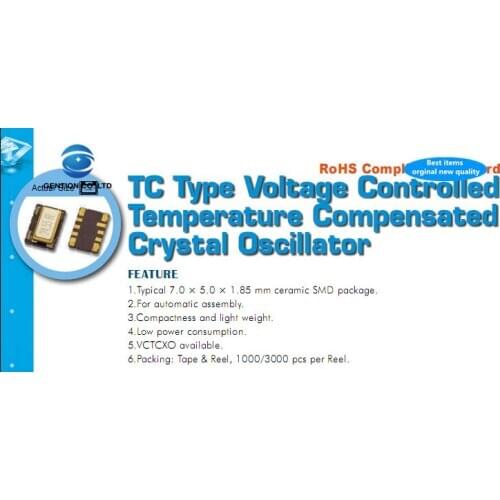 2pcs 100% new and orginal temperature compensated high precision crystal 5X7 10 feet TCXO 12.8M 12.8MHZ 12.800MHZ 5070 5V