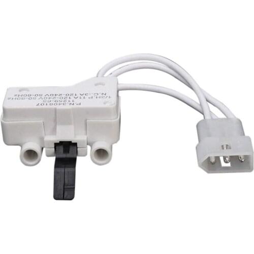 2Pcs Dryer Door Switch for 3406109 3406107 Whirlpool, Kenmore, Sears, Maytag, Roper, Estate