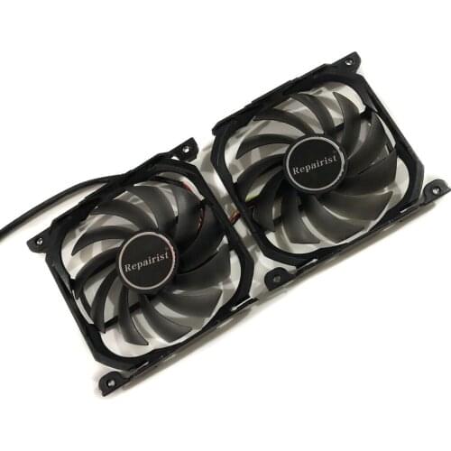 2pcs/set GPU Cooler CF-12915S Graphic Card Fan For ELSA GeForce GTX 1080Ti GTX 1070Ti GTX1080 GTX1070 GTX770 GTX980 Cooling