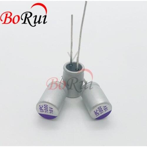20PCS solid capacitor imported 16V1000UF 16V 1000UF UPC low ESR volume 8X12