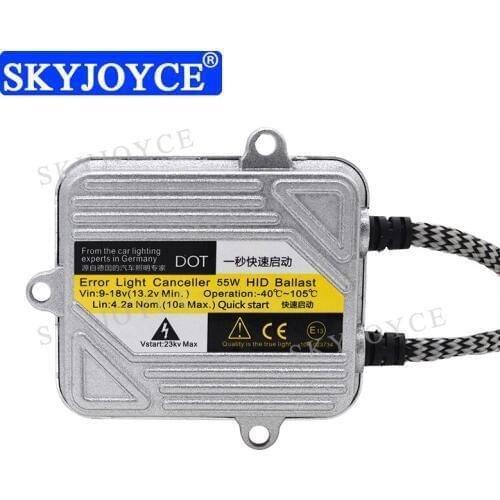 2020 SKYJOYCE DC 12V 55W HID light Ballast For H1 H7 H11 HID Bulb 55W Fast Bright HID Kit One Second Quick Start 55W hid Ballast