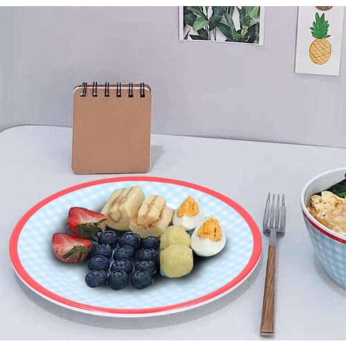 4Pcs 9in Salad Plate Food Dish Dessert Cake Dishes Pastry Tray Tableware Decoration