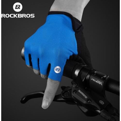 ROCKBROS +FREEBIES Cycling Gloves Half Finger Bike Gloves Shockproof Breathable MTB Mountain Bicycle Gloves Men Sports Equipment