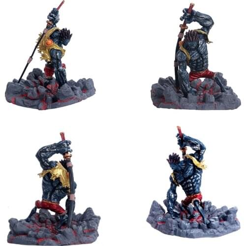 Anime One Piece Repainted Luffy Figure Black Luffy Shadow Dream Magic Luffy Action Figure PVC Material Model Toy