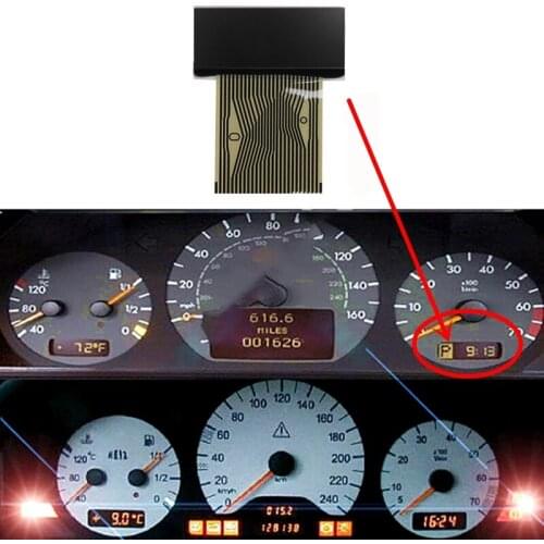 Car Right LCD Screen Air-Con Information Display for Mercedes Benz E-Class W210 CLK-Class W208 SLK-Class R170 W202