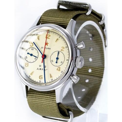 1963 Watch Pilot 40mm 38mm Dial ST1901 Air Force Chronograph Retro Five-Star Military Sports Tough Guy Personality Watches Men